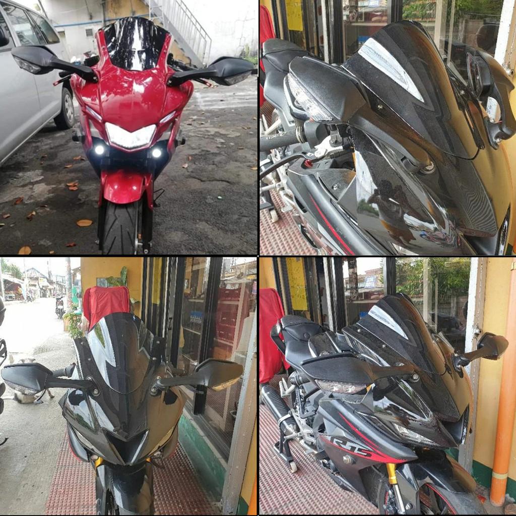 Universal Motorcycle Rear View Side Mirrors For Xmax Nmax Ninja R15 ...