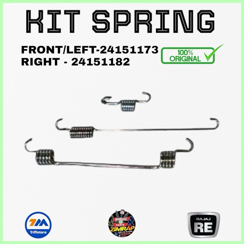 유 ♞KIT SPRING GENUINE FOR BAJAJ RE (FRONT OR LEFT, RIGHT) | Shopee ...