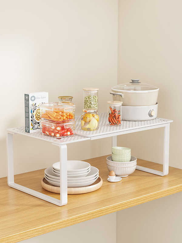 Kitchen Countertop Rack, Layered Organizer, Partition Shelf, Cabinet ...