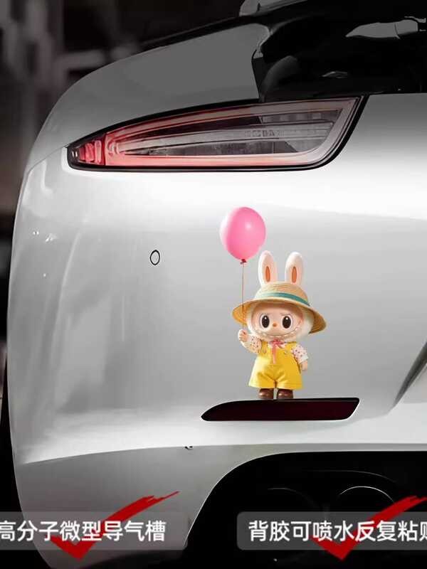 Cartoon Cartoon Labububu LABUBU Car Sticker Rear Window Scratches ...
