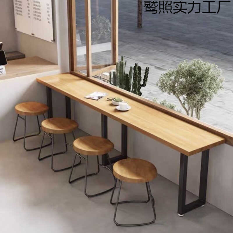 AA Low Industrial Style Convenience Store Snack Bar Counter Long Wall ...