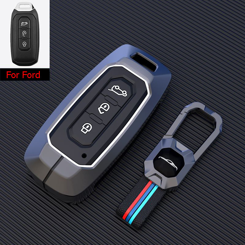 Zinc Alloy Silicone Car Key Cover For Ford Territory 2022-2025 Key Case ...