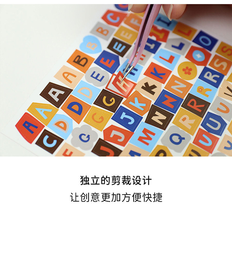 5/10pcs Colorful Alphabet Number Sticker Waterproof Letter DIY Hand ...