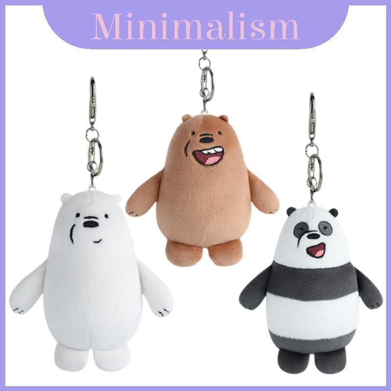 We Bare Bears Keychains The Cutest Plush Keychains For Your Backpack Or ...