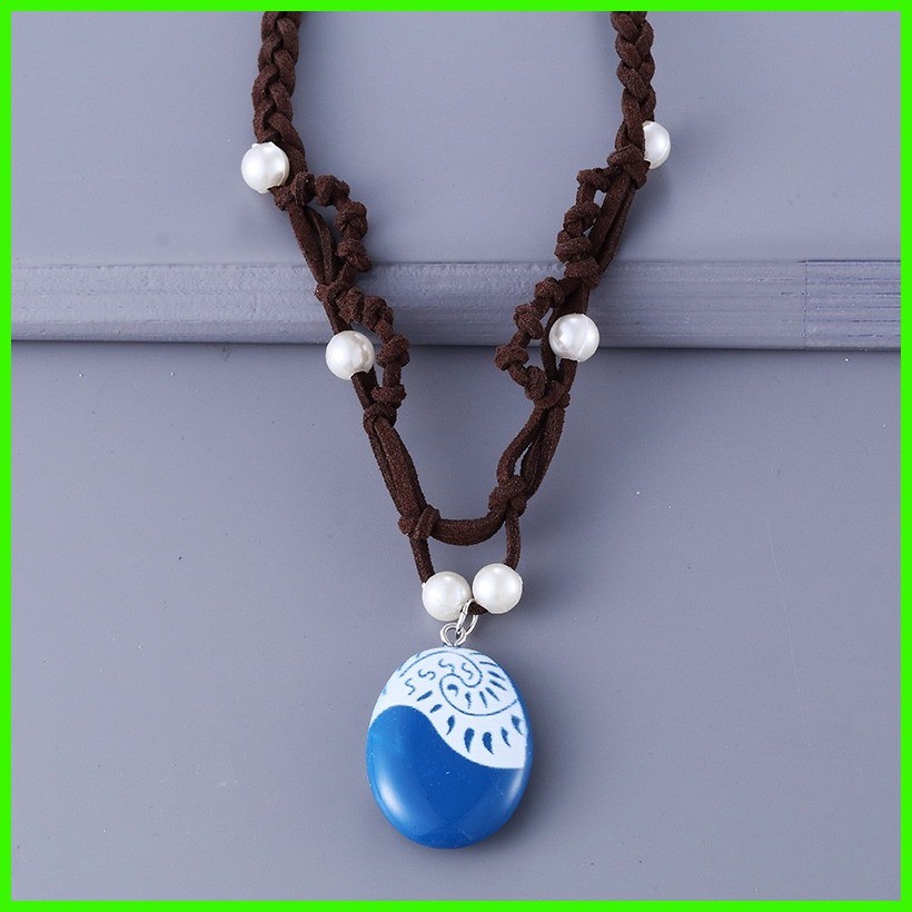 Vaiana moana costume - complet - comprend collier moana - femme - carnaval - halloween - déguisement - cosplay - adultes - taille l - idée cadeau pour Noël et anniversaire