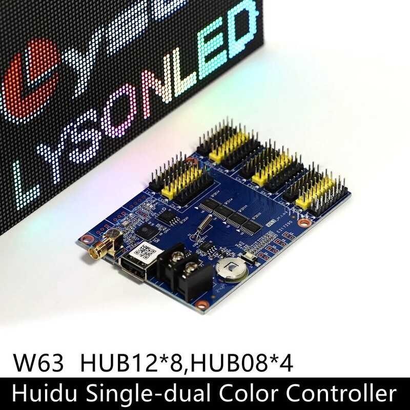 Huidu HD-W63 Large Monochrome Wifi Wireless LED Control Card HUB12 ...