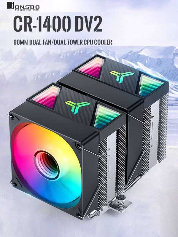 ♠ Master CR1400DV2 Dual Cooler CPU Fan ARGB Desktop CR3000 Tower ...