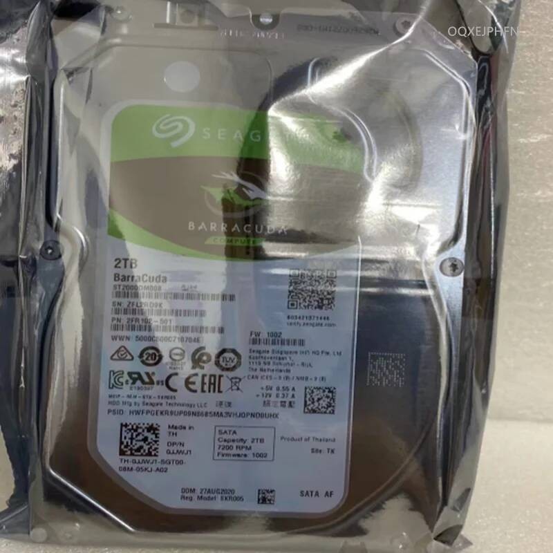 Original New Seagate BarraCuda 2TB 3.5