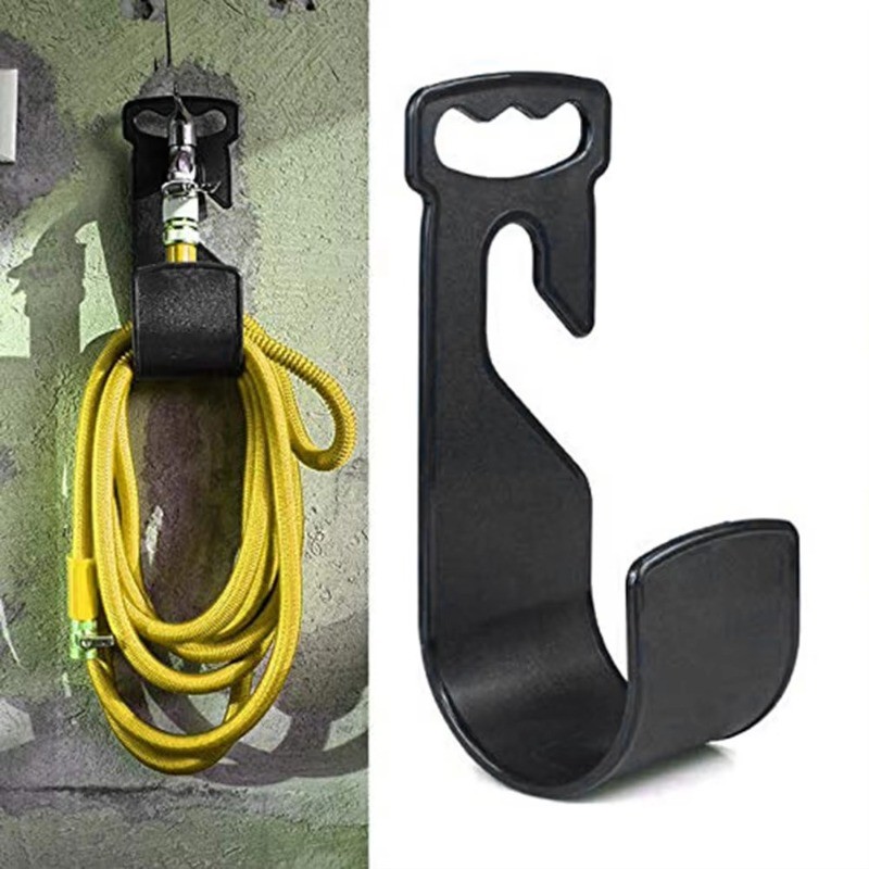 Garden Hose Racks Large Wall Mount Black Holder for Outdoor Use ...