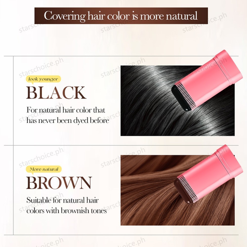 FORMBO Hair Dye Stick Temporary Covers Gray Hair Waterproof and Sweat ...