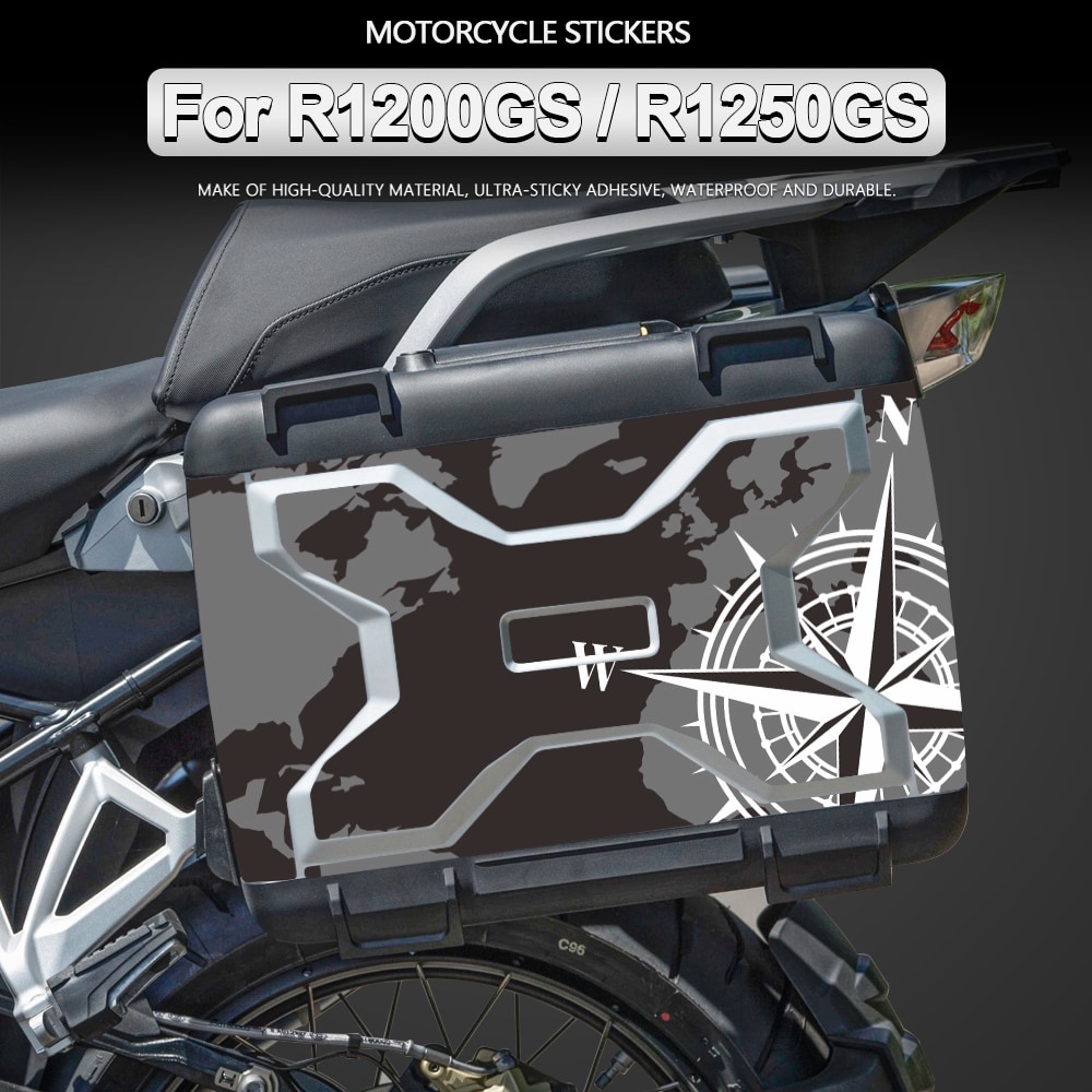 Motorcycle Sticker Waterproof Side Boxes Decal GS 1250 Stickers for BMW ...