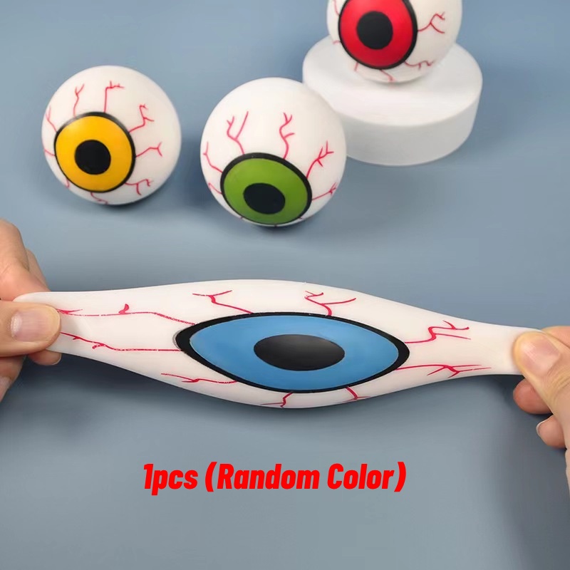 Tpr Stress Relief Eyeball Squeeze Toy Halloween Horror Flour Eyeball ...