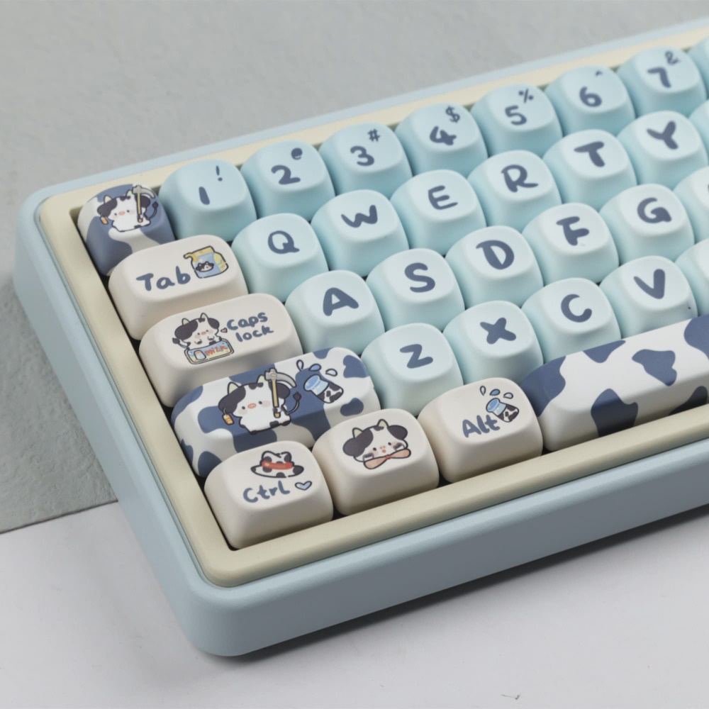 Panda Keycaps MOA Profile Cute Cartoon PBT Dye Sub Mechanical Keyboard ...
