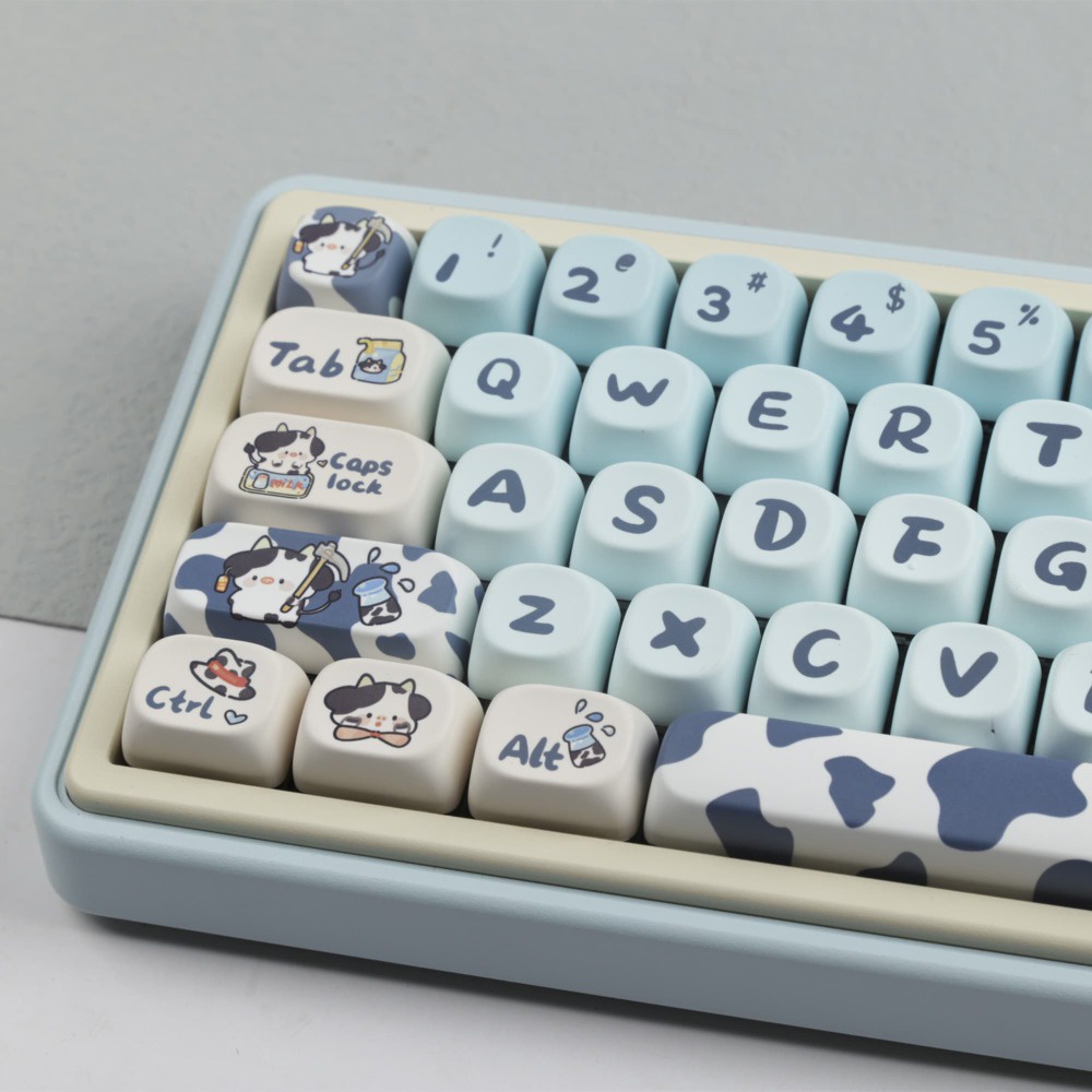 Panda Keycaps MOA Profile Cute Cartoon PBT Dye Sub Mechanical Keyboard ...
