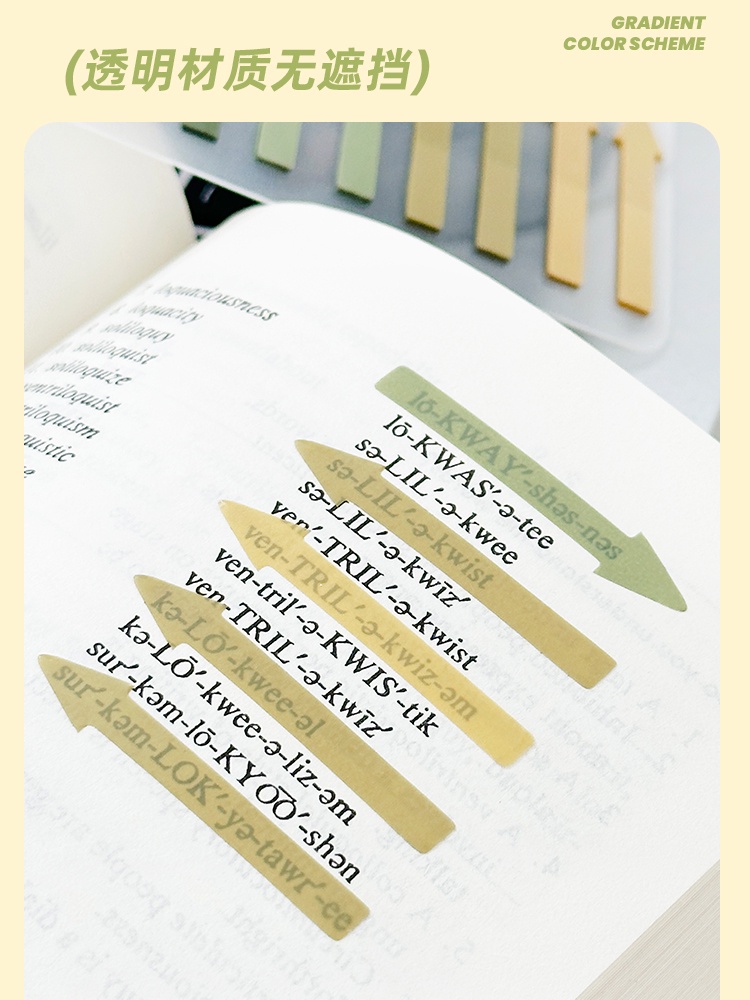 ENWEI 200 Pcs [Indicating Arrow Series] Simplicity Journal Sticky Notes ...