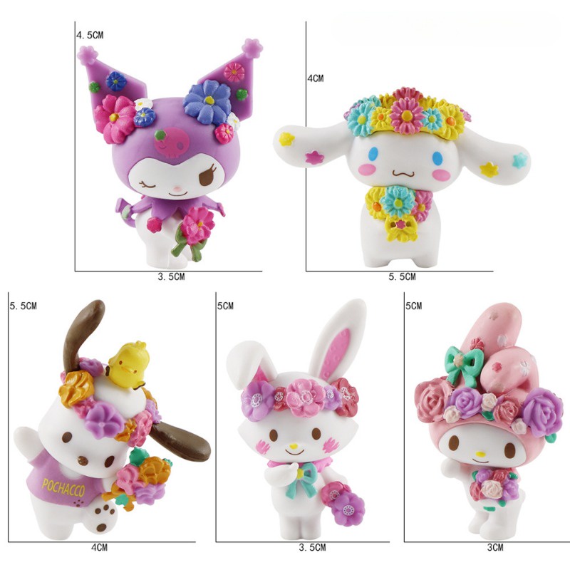 Sanrio Action Figure Kuromi Hello Kitty Melody Pochacco Cinnamoroll ...