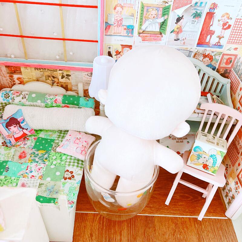 20cm Body Glossy Doll Humanoid Doll Cute Humanoid Cotton Doll Plush Toy ...