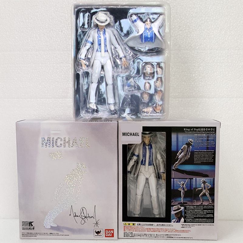 Figma 096 MJ Thriller Michael Jackson Action Figure SHF Michael White ...
