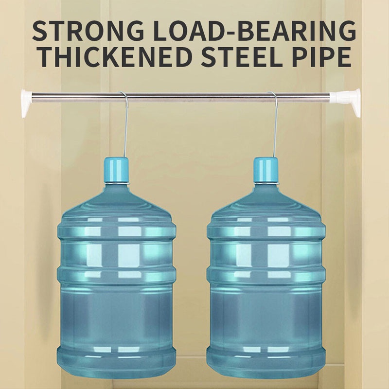 GDeal 130240cm Retractable Telescopic Stainless Steel Shower Curtain