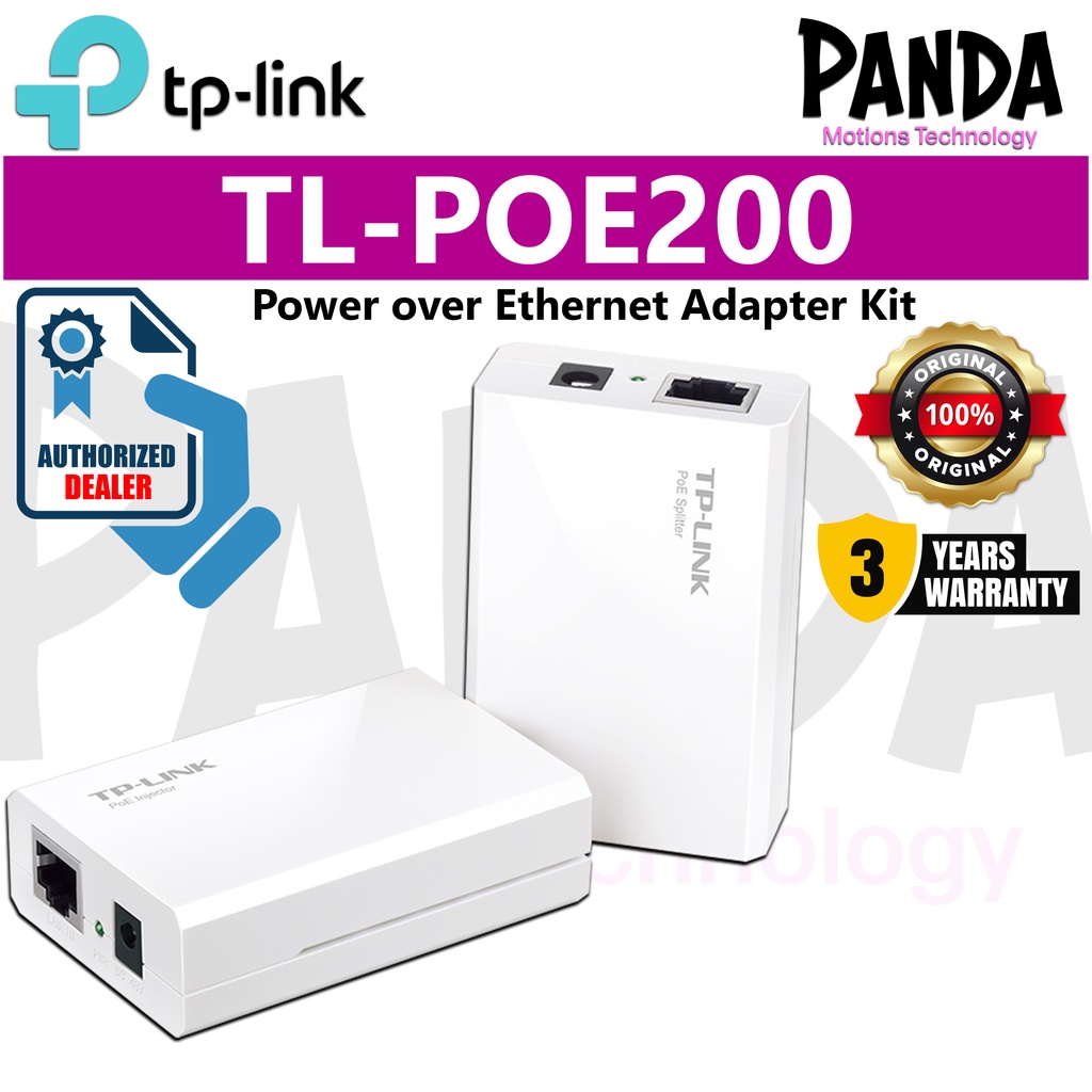 TPLink Power over Adapter Kit (TLPoE200) Shopee Philippines