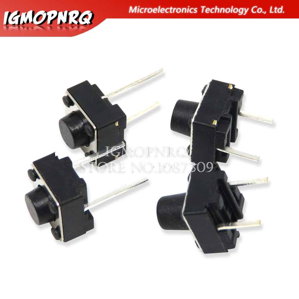 100PCS Tactile Push Button Switch 6X6X 4.3/5/6/7MM 2PIN Micro Switch 6 ...