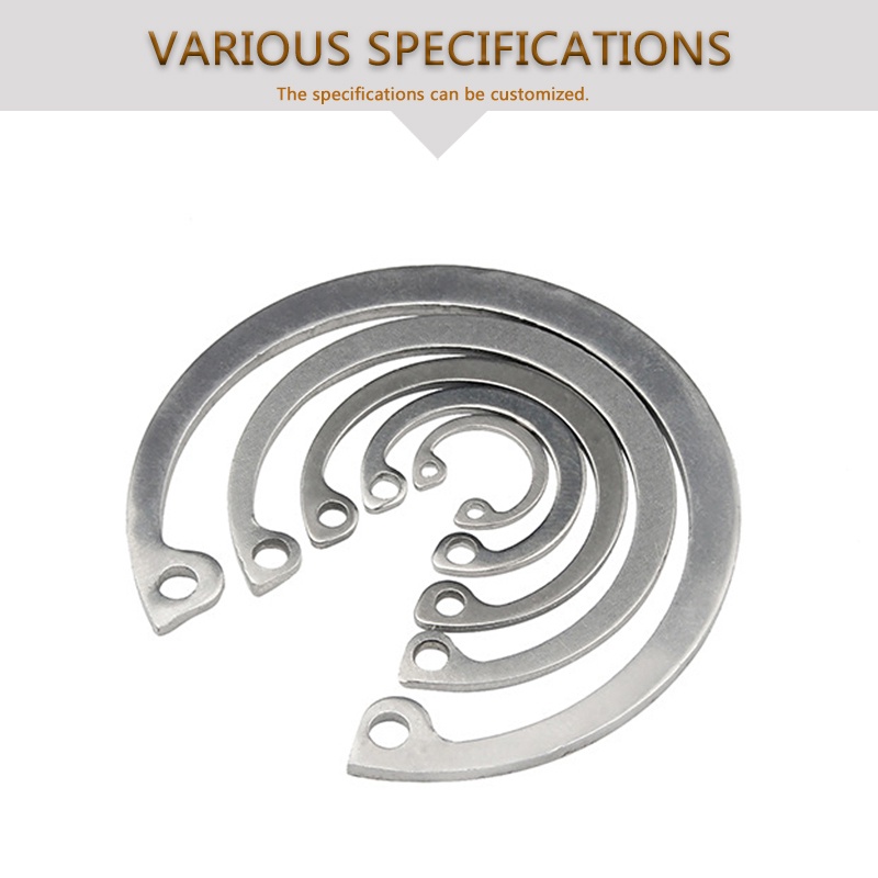304 Stainless Steel C Type External Retaining Rings Circlip for Shaft ...