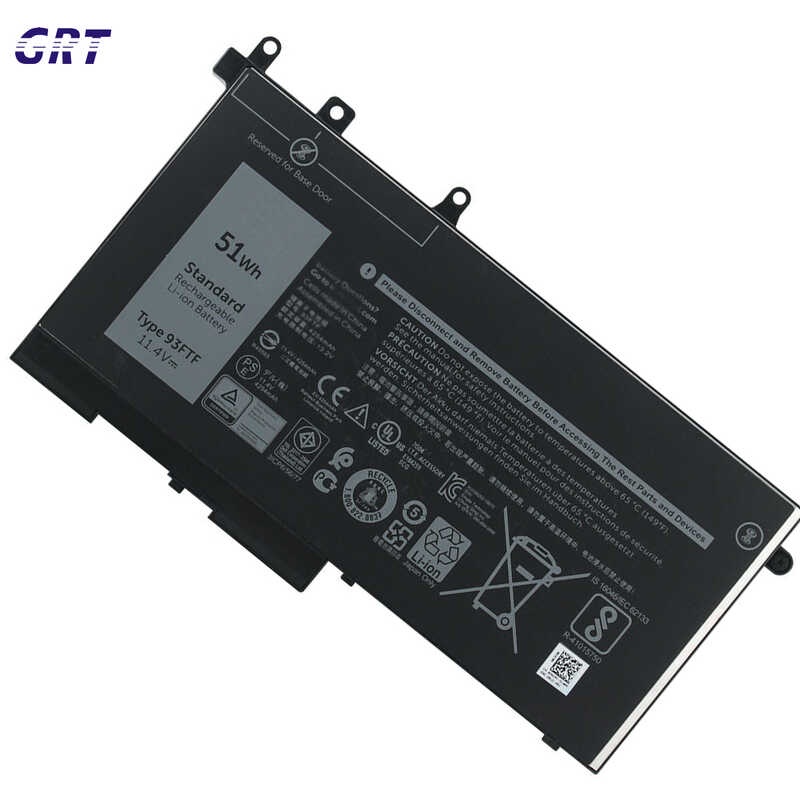 Laptop Battery 11.4V 51Wh 93FTF Para sa Dell Latitude E5280 E5480 E5580 ...