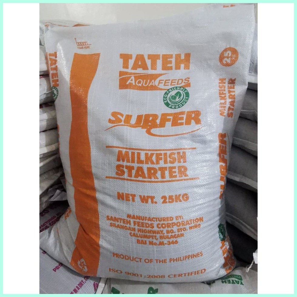 Tateh Aquafeeds Surfer Starter 1kg Milkfish Bangus Feeds Floating ...