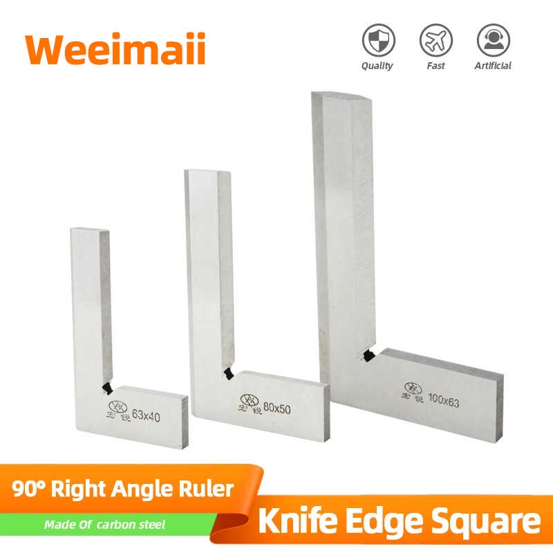 90 Degree Knife Edge Square Ruler Measuring Multi Angle Bladed Subukan ...