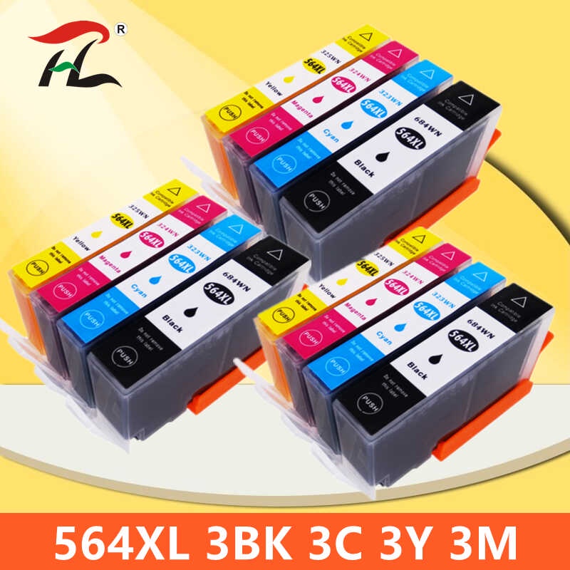 thumbnail image 2 of 4-Pack HP 564XL Ink Cartridges – Black – Genuine – For Photosmart 5510 5515 5520 2 of 2