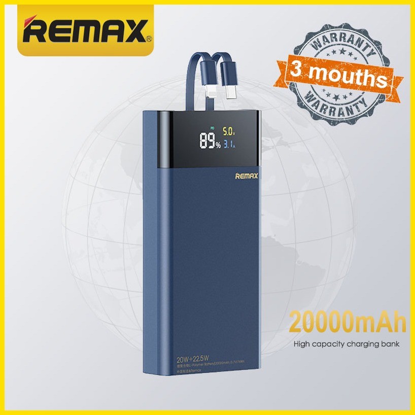 ☃ Remax RPP-561 Powerbank 20000mAh 20W+22.5W PD+QC Fast charge Power ...