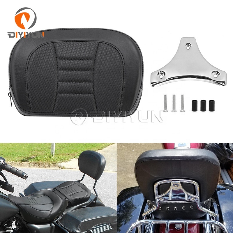 Motorcycle Passenger Backrest Sissy Bar Cushion Pad para sa Harley