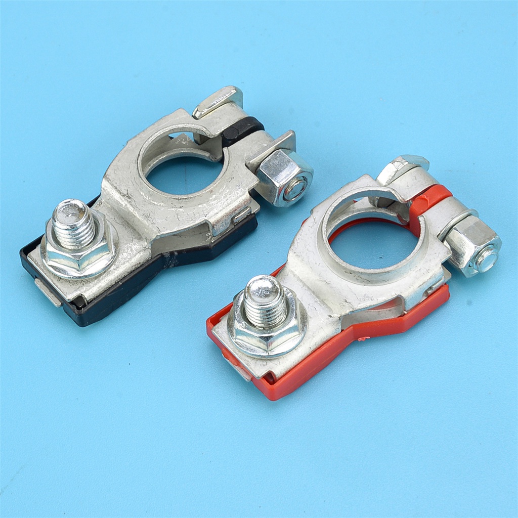 Negative & Positive Battery Terminal Connector Top Post Fit For Nissan ...