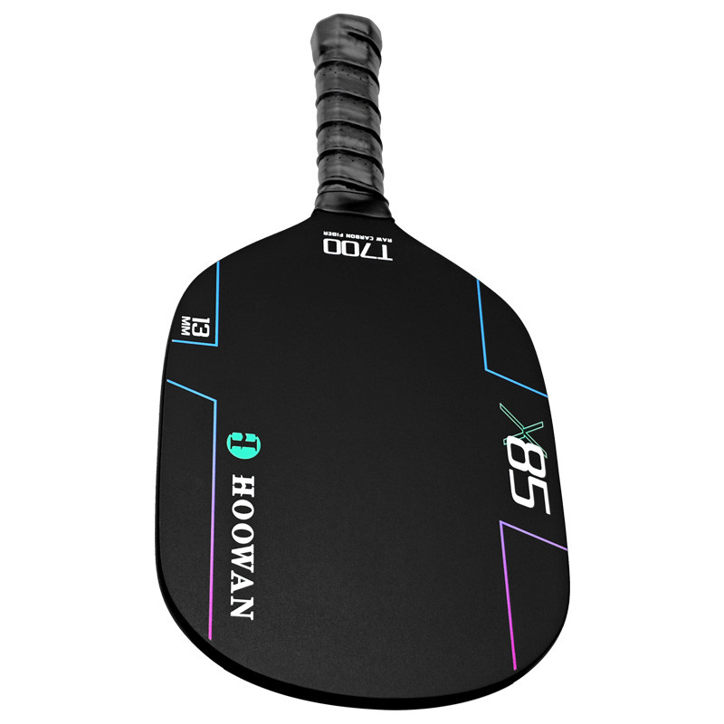 HOOWAN X85 Pickleball Paddle 4-Ply T700 Carbon Fiber Grit Rough Surface ...