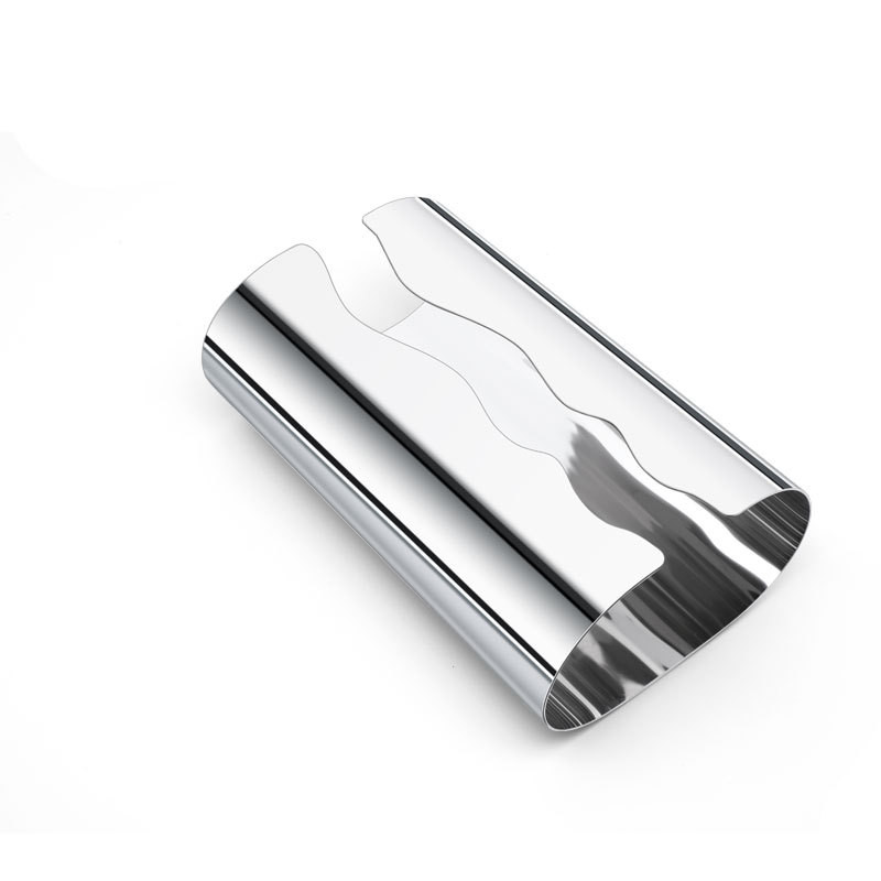 Ins Minimalist Style Tissue Box S-Shaped Curve Mirror Silver Paper Box ...