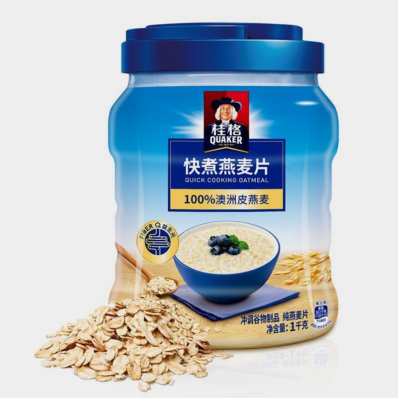 Quaker Quick Boiled 1000g Canned Drink Grains Original Flavor Cooking