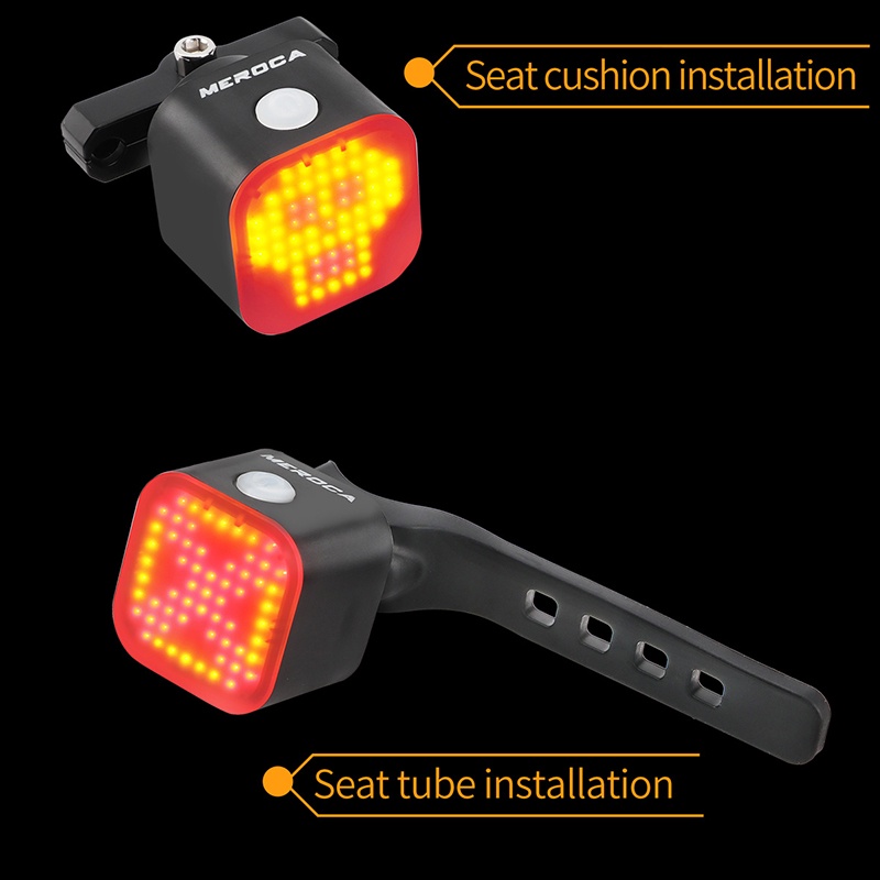 thumbnail image 2 of Devil Tail Light Rechargeable LED Bicycle Light Smart Programmable Eyes Rear Safety Light For Bike Motorcycle Car Double Eye 2 of 14