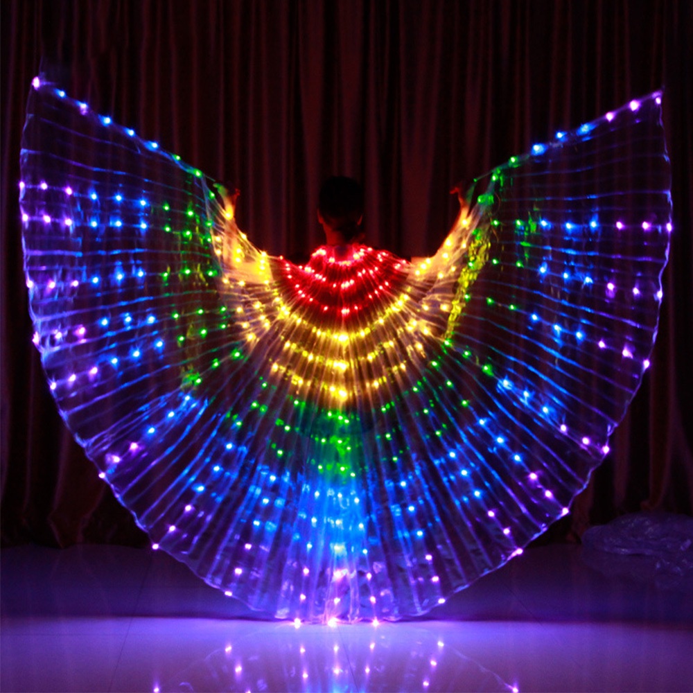 LED Rainbow Adult Children Costume Circus Led Light Luminous Costumes ...