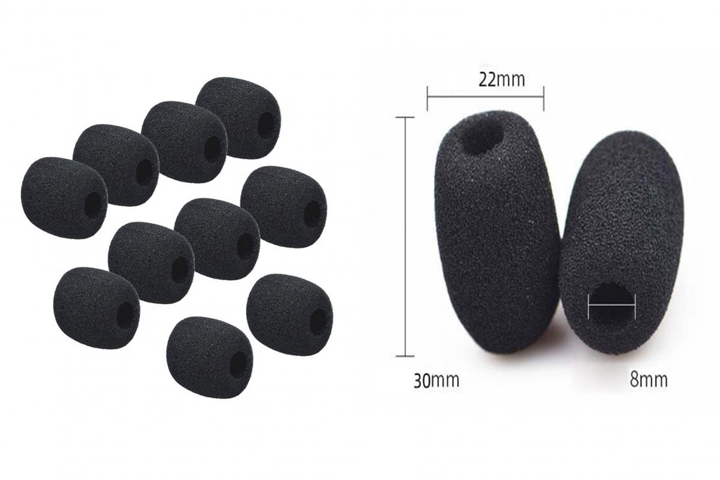10Pcs Small MIC Pop Filter for Chatting Plosives Reduction Lapel MIC ...