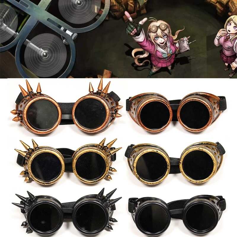 Ang Knight Steampunk Goggles Danganronpa V3 Iruma Miu Cosplay Glasses 