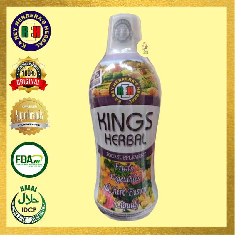100 Original Kings Herbal Food Supplement Juice by REH (750 ml