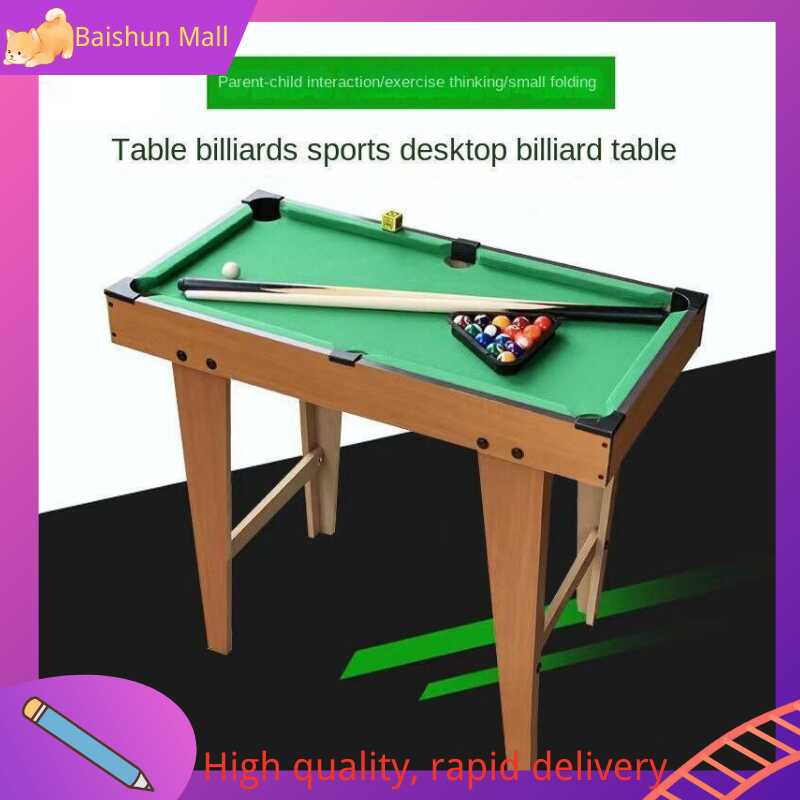 27x14 inches Mini billiard Table for Kids wooden with tall feet pool ...