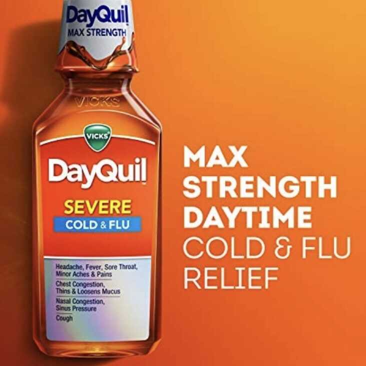 Vicks Dayquil Cough Cold And Flu 354 Ml 12 Fl Oz From Usa Shopee