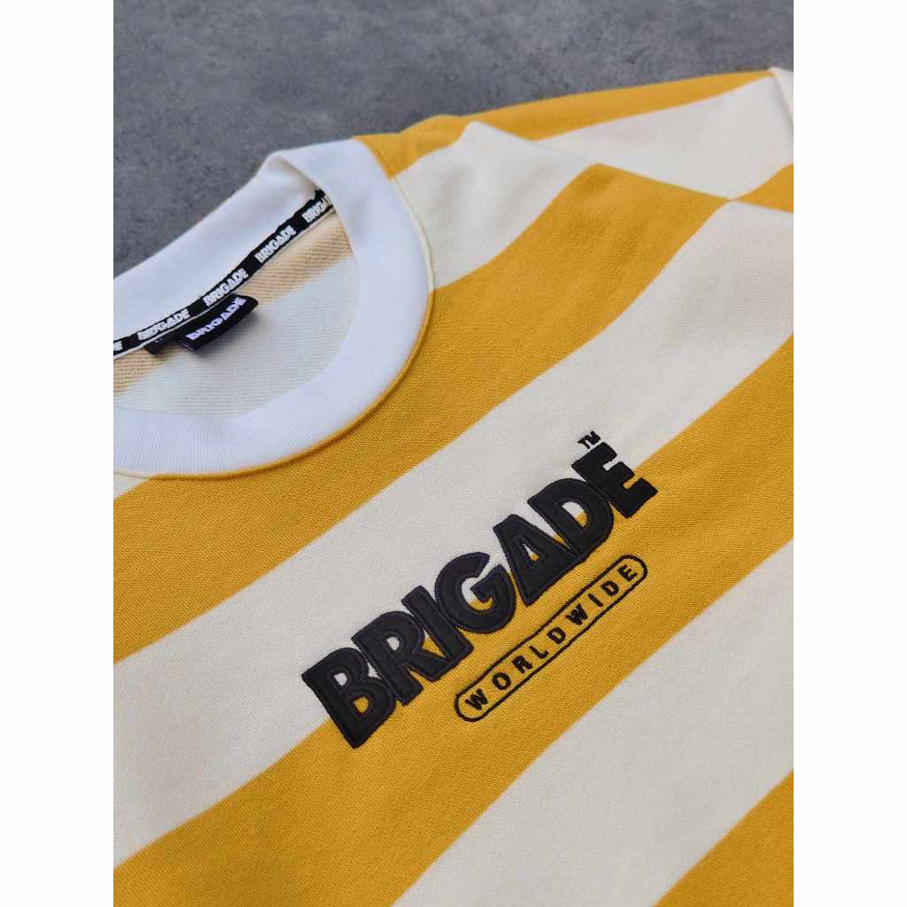 BRIGADE CLOTHING STRIPES (YELLOW/CREAM) Shopee Philippines