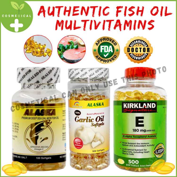 Fish Oil Kirkland Original Mu Garlic Oil Vitamin C With Zinc Adult Hair Serum Collagen Shopee