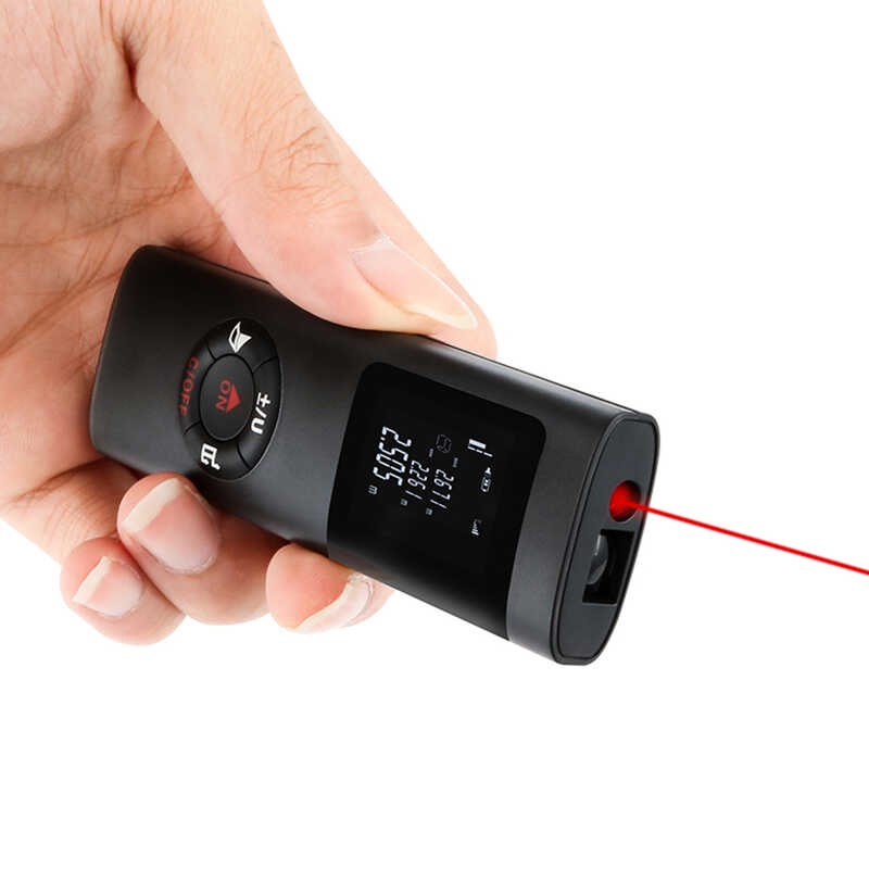 40m Digital Level Laser Rangefinder Distance Meter Mini USB Handheld ...