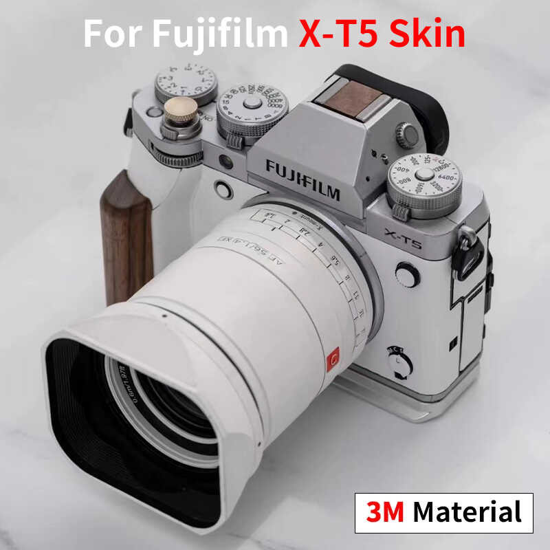 Para sa Fujifilm XT5 Skin X-T5 Camera Skin Lahat ng puting kulay Anti ...