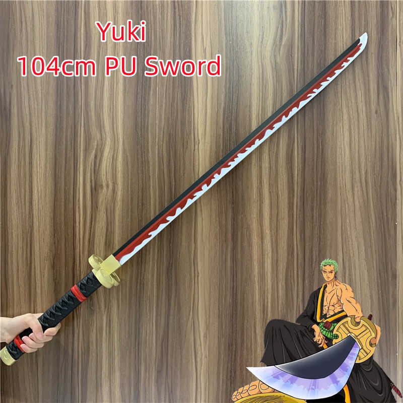 4 1:1 Roronoa Zoro Sword Cosplay One Piece Sword Kozuki Oden Yamato ...