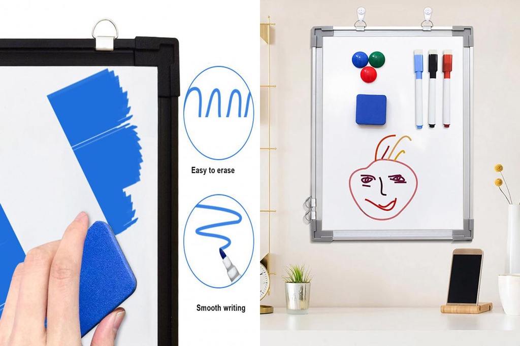 someryer Wall Hanging Whiteboard Wall Mountable Whiteboard Double
