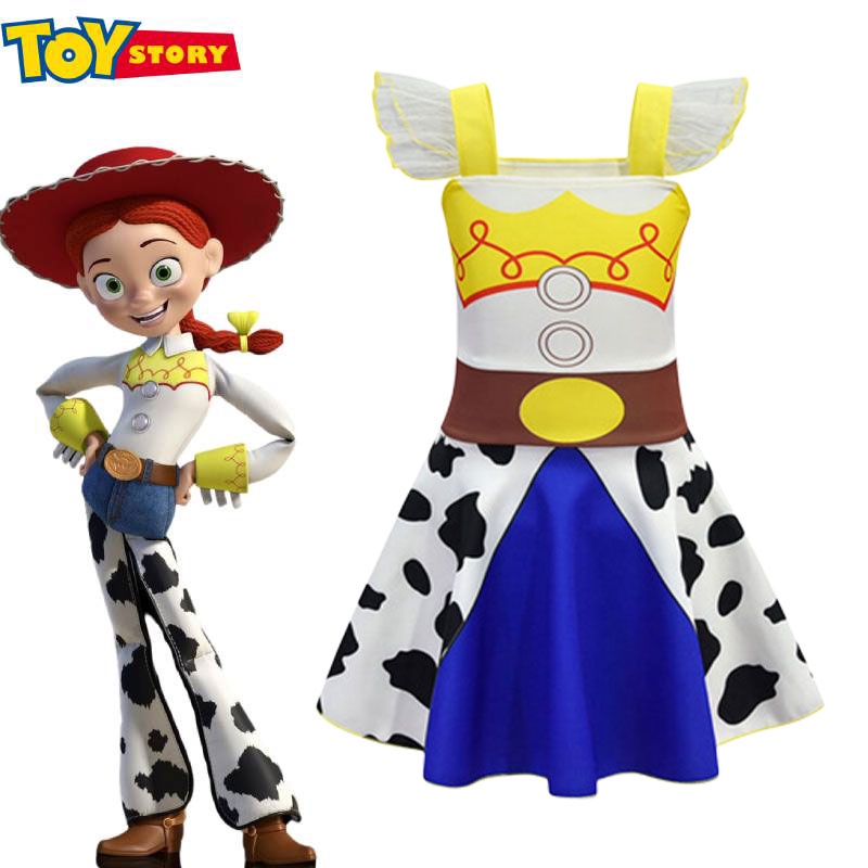 Kids Girls Toy Story 2 Jessie Cosplay Dress Halloween Costume Carnival ...